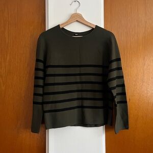 Uniqlo 3D Knit Striped Sweater